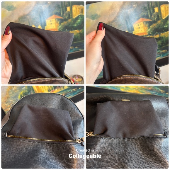 Coach Black Backpack with Gold Accents - Picture 7 of 17